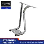 Universal Office Chair Armrest Replacement Chrome Plated Iron Chair Handrail