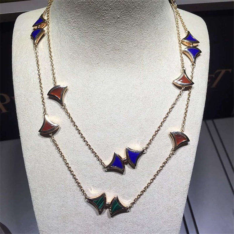 Luxury jewelry factory high-quality low price B Long Necklace 18k gold white gold yellow gold rose gold necklace