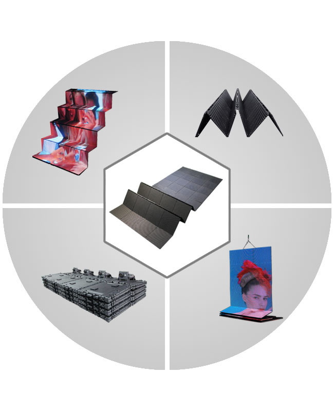 Flexible Large RGB LED Panel 32X32 Pixels / Retail LED Display Video Wall Rental