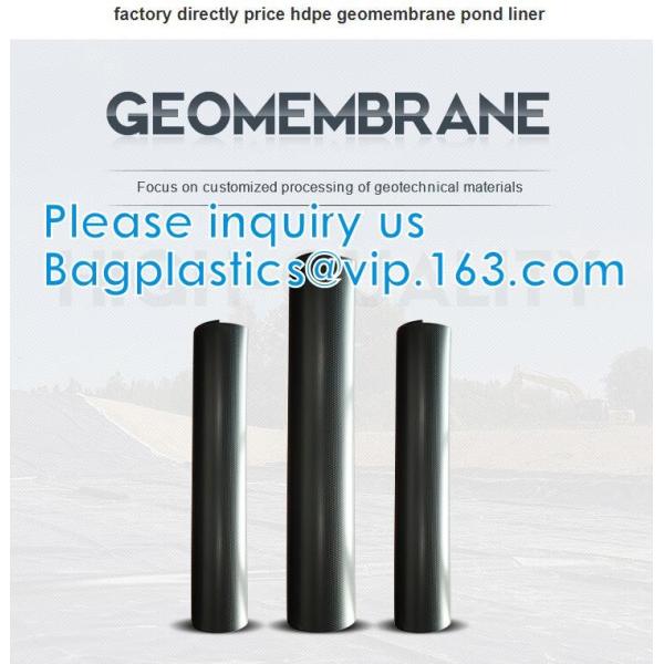 Construction Builder Film Waterproof Dampproof Clear / Black Plastic Poly Film Rolls PVC EPDM PONDS LINER Geomembrane