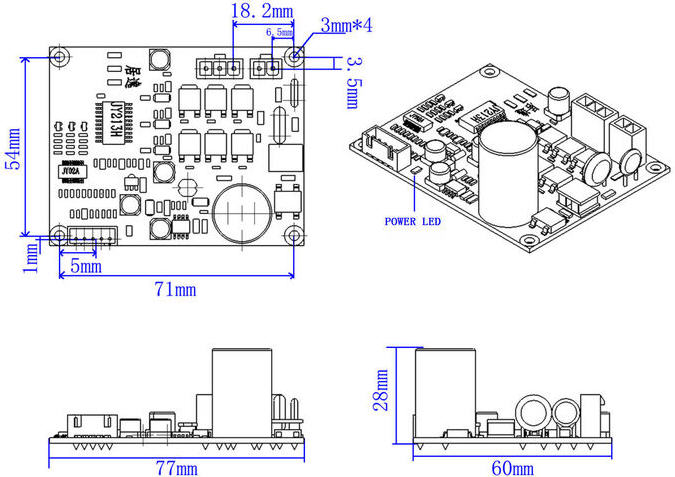 JYQD-V8.8 high voltage 110VAC/22VAC input BLDC Motor Driver