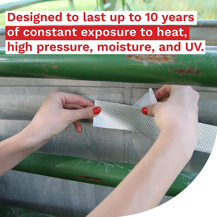 Self-Adhesive Butyl Aluminum Foil Roof Waterproofing Sheet for Roll Application Method