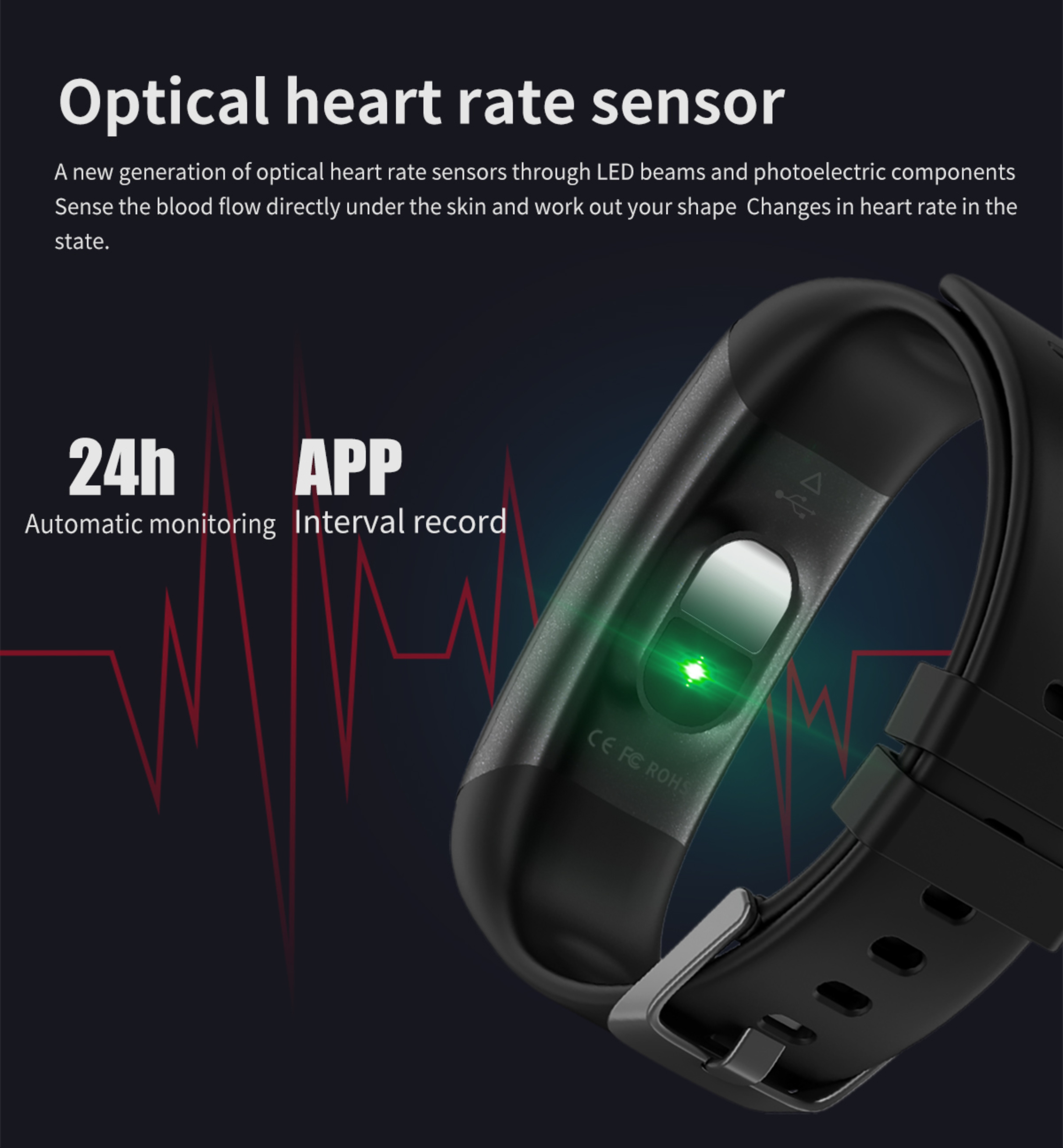 IT114 Heart Rate Smartwatch 0.96 Inch 80*160 Step Counter Smartwatch Health Exercise Broadcast Sleep