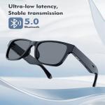 Bluetooth 5.0 Waterproof IPX4 Sunglasses ,Smart audio sunglasses for listen