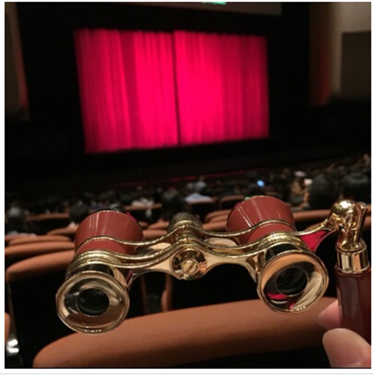 Metal Vintage Telescope Antique Binocular Glasses for Opera 3x25 Exit Pupil 8.3mm