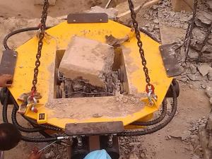 China KP400S Hydraulic Square Concrete Pile Breaker , Max 400mm Pile Diameter wholesale
