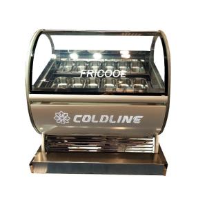 China 400L Countertop Gelato Ice Cream Display Freezer 1/2 HP wholesale