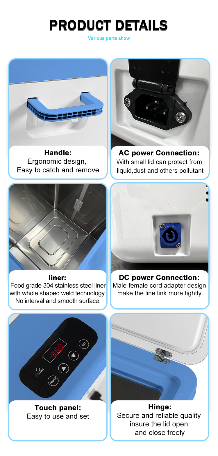 Climate Type ALL 25L -86 Degree Ultra Low Temperature Deep Laboratory Medical Freezer