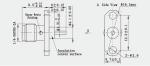SMA Series Aerospace Grade Female 2-hole Flange Brass RF Coaxial Connector