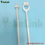 Thimble Eye Galvanized Helix Earth Anchor Rod