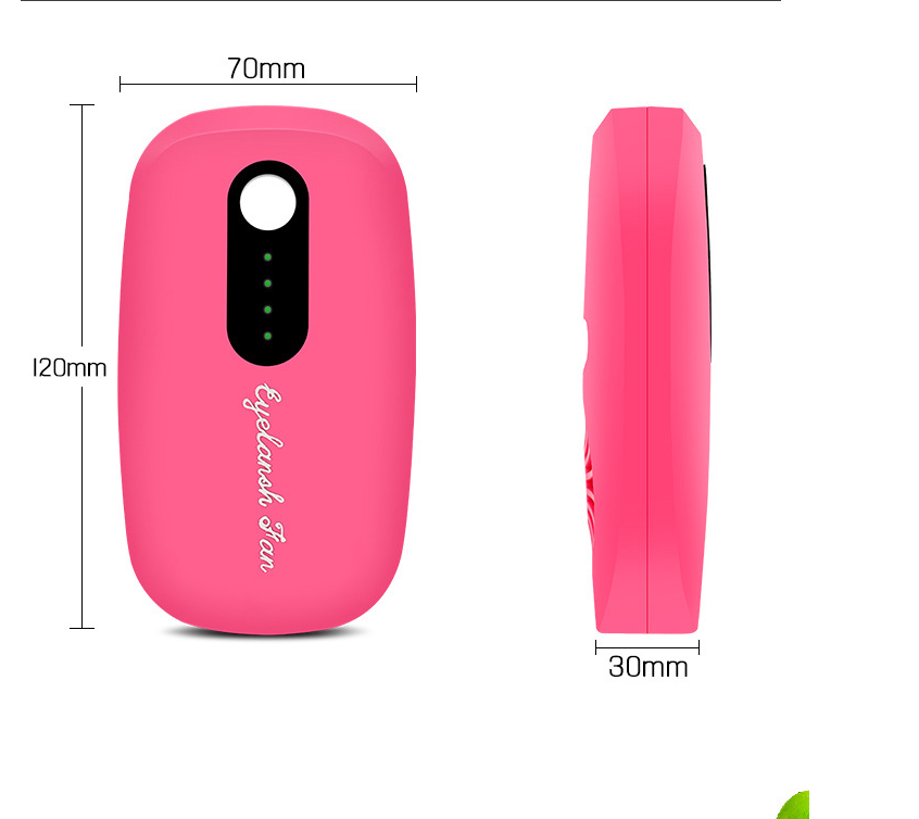 USB Powered Mini Portable Eyelash Fan for Extensions User Manual and Cable Included