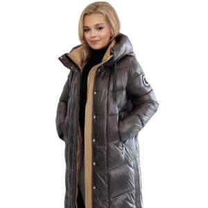 China FODARLLOY 2022 puffer jacket ladies warm hooded cotton-padded clothes slim down winter jackets women coats wholesale