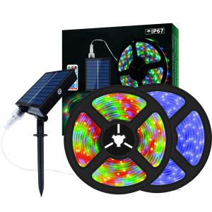 China CCT 2700K-6500K Solar Strip Lights For Garden RGB Weatherproof wholesale