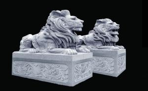 China European style granite lion head sculpture wholesale