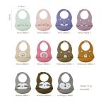Printing Animal Pattern Silicone Baby Bib Waterproof Antibacterial