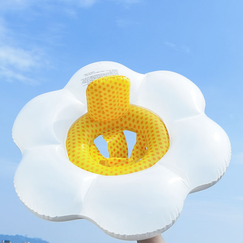 Kids' Swimming Pool Float Ring Tubes Cute Flower Pattern Design for Floating Fun