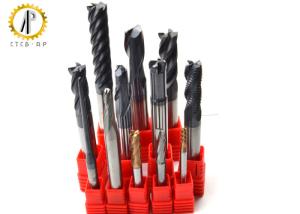 China Extra Long Carbide End Mill For Router , Metal Lathe Cutting Tools HRC40-65 wholesale