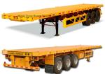 40ft Tri-axle Flatbed Container Carrier Truck Semi Trailer 45 Ton 60 Ton