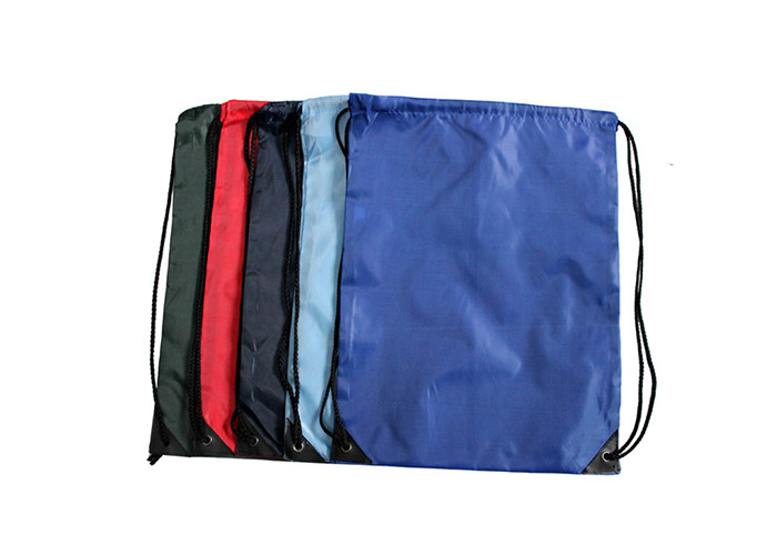 Customized 210D/420D polyester drawstring backpack shopping bag with customer logo