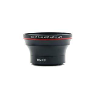 China High Definition Wide Angle Camera Lens 0.43 Times Aluminum Alloy Material wholesale
