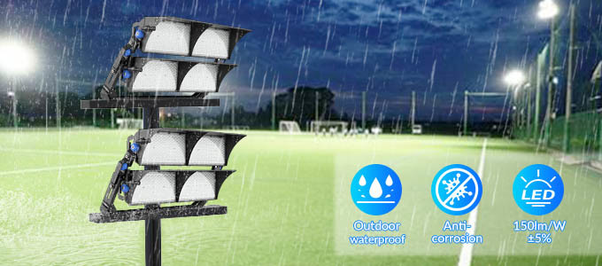 Super Bright Athletic Field Lighting 1500W Led Sport Lighting For Industrial Illumination