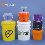 Transparent 1L Food Grade Square Plastic Container Bucket with Seal Lid Sample