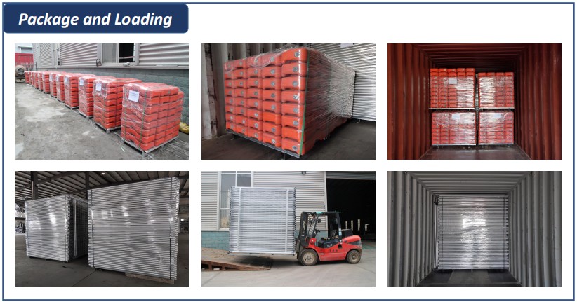 Temporary Fencing Auckland 2100mm x 2400mm width 42 microns hot dipped galvanized for sale NZ standard temp fencing
