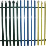 Customized heavy duty palisade fence panels curved top palisade fencing