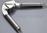 Removable Stainless Steel Kitchen Tools / Stainless Steel Garlic Press Squeezer
