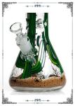 Green Cactus Art Glass Water Smoking Pipe 50x7mm Glass Tube