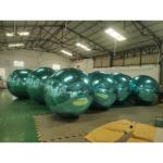hot selling customize logo size silver golden inflatable reflective pvc mirror
