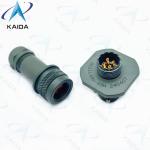 Aluminum Alloy Miniature Connector With 4 Solder Contacts Olive Green Cadmium