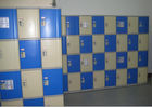 Anti UV Aging Four Layer Employee Storage Lockers Blue / Beige For Hospitals