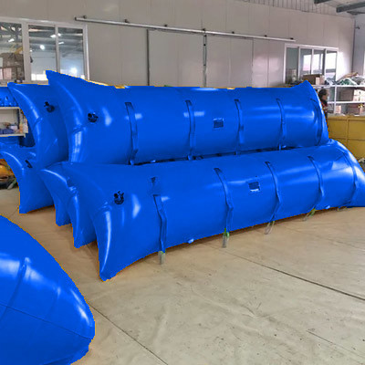 PVC Coated Inflatable Salvage Tubes Lifting Bag Enclosed Pillow Type Flotation For Underwater Works