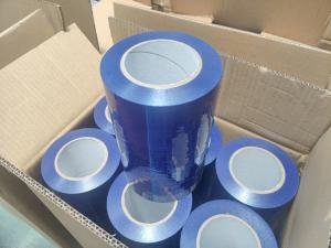 China Blue LDPE 200MM*61M Duct Perforation 4'' Protective Film With Printing wholesale