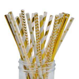 China Disposable Compostable Baby Shower Paper Straws Earth Friendly No Polluting wholesale