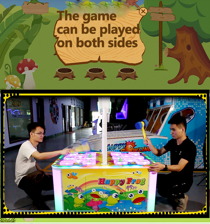 Kids Redemption Ticket Hit Frog Coin Operated Arcade Machines 2 Players