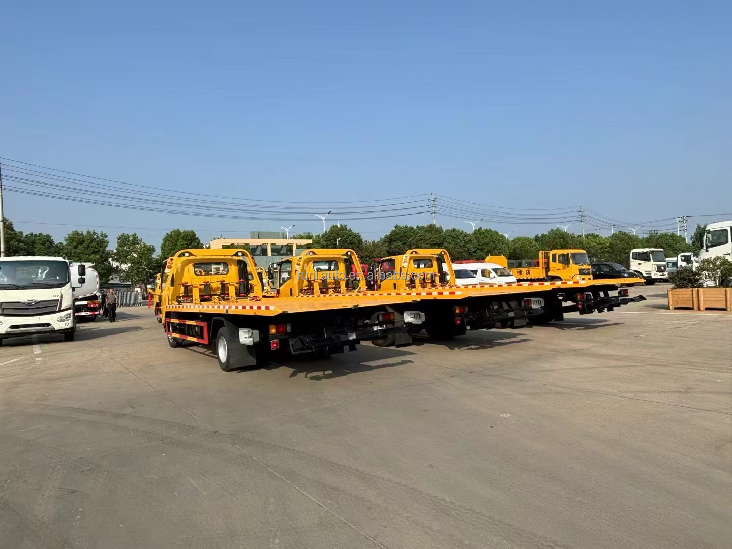 China Factory Customized 4Ton Flatbed Wrecker Tow Truck Body Tow Truck Wrecker Bed Kit Tow Truck Bed