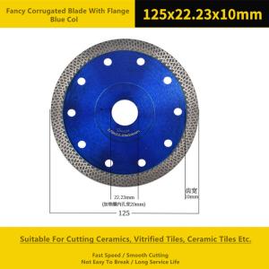 China Circular Blue 5 Inch Diamond Cutting Disc Metal Sintered wholesale