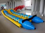 Large Custom 12 Person Inflatable Banana Boat For Water Entertainment
