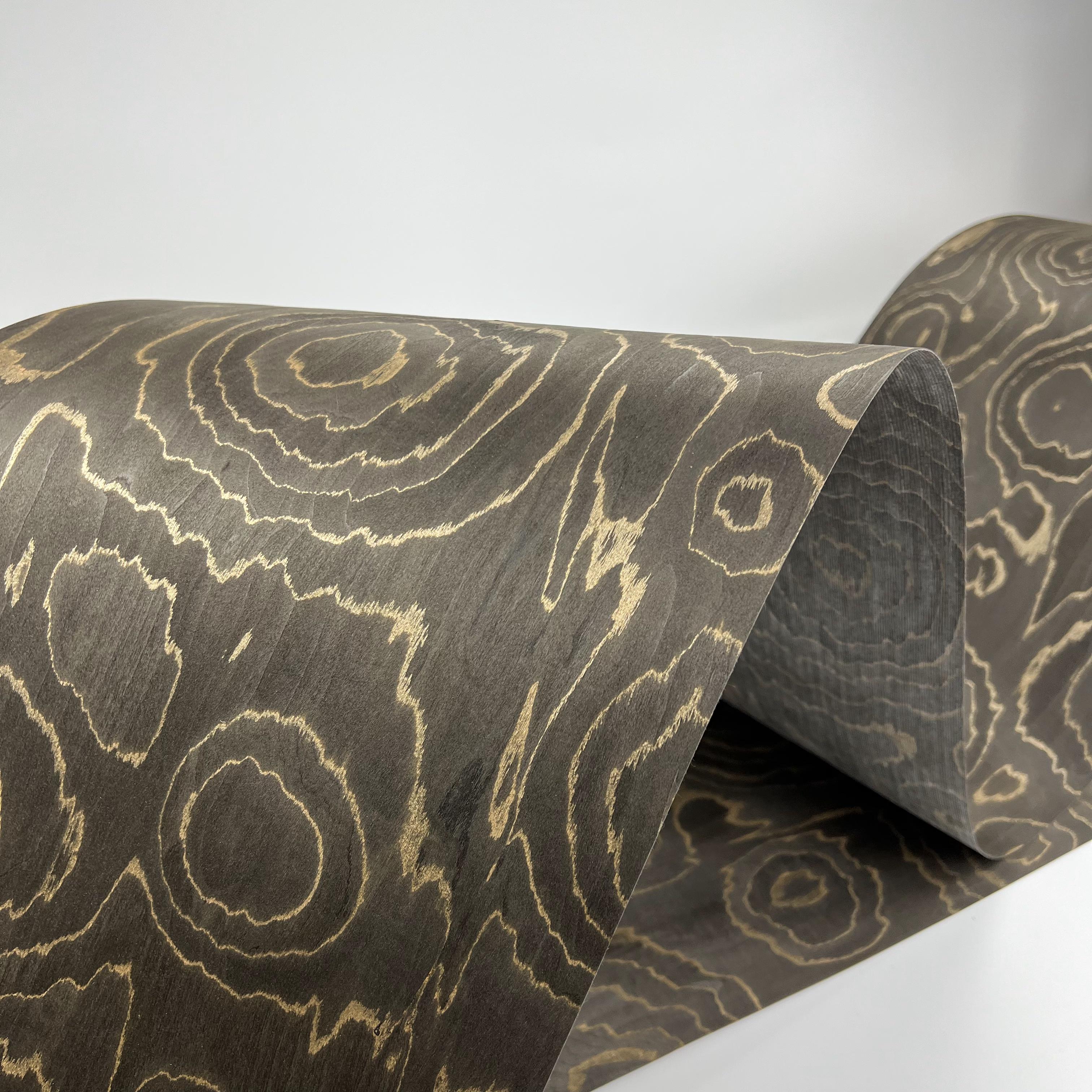 Brown Composite Wood Veneer With Fleece Backing DIY Wood For Jewel Box Car Interior Home Decoration
