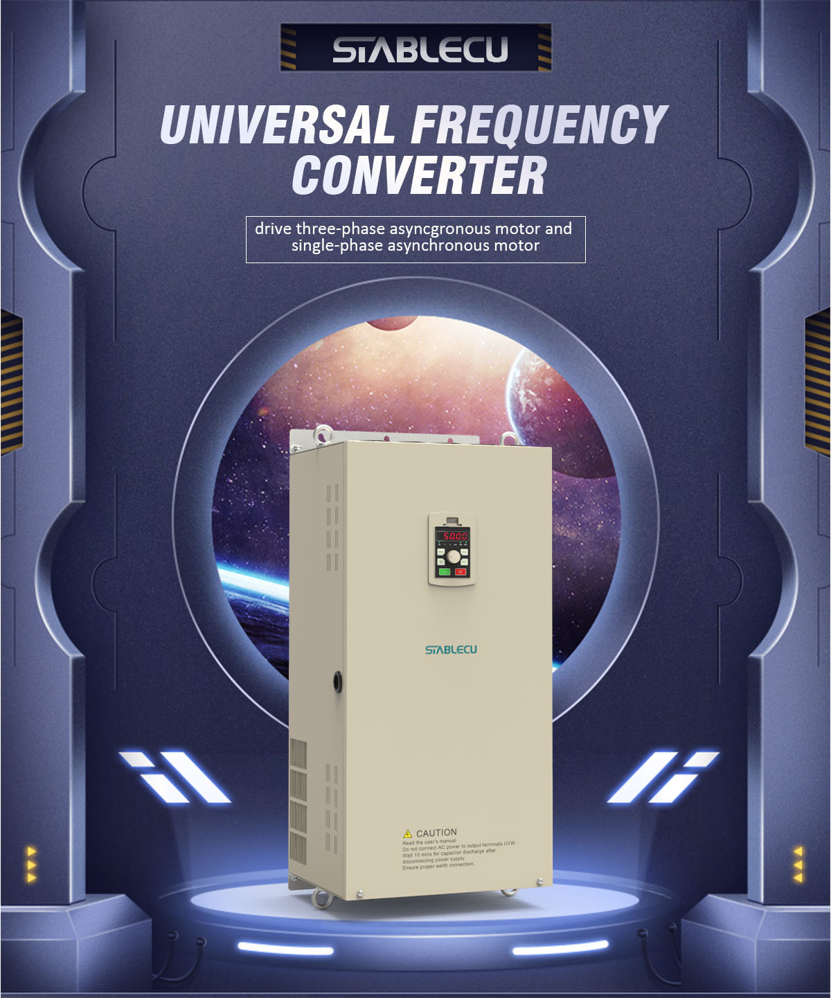 0.75KW To 110KW VFD VSD Frequency Inverter Three Phase Output