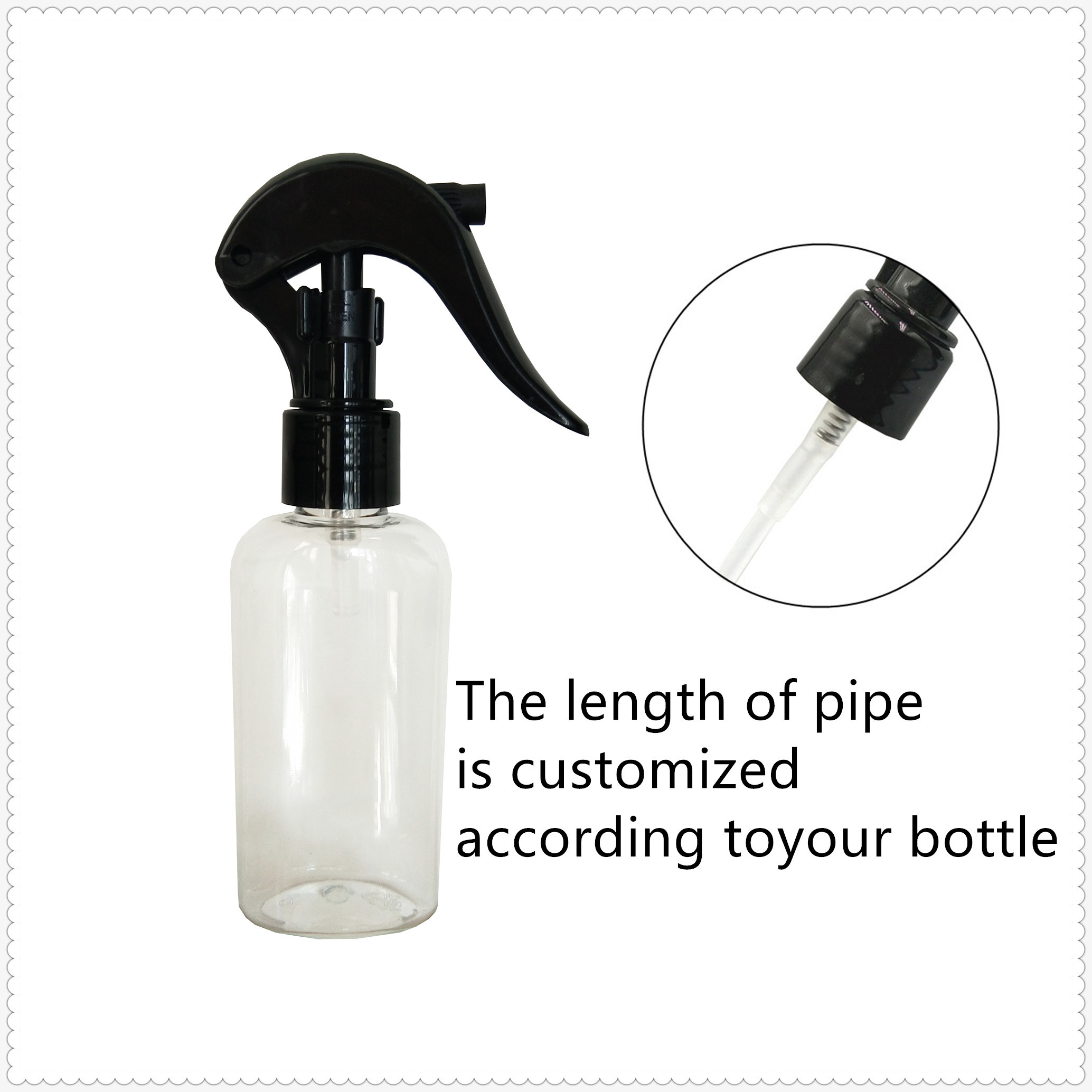 Black Plastic Trigger Sprayer Smooth Surface 20/410 Used On Bottles