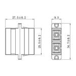 Metal SC Adapter , Duplex Fiber Optic Coupler RoHS Compliance Status