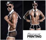 Floral Cosplay Sexy Police Lingerie