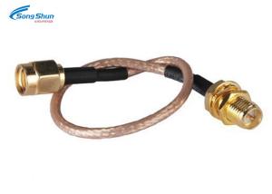 China Antenna RF Coaxial Cable Assembly 50ohm SMA Female Male RG316 6&quot; Length wholesale