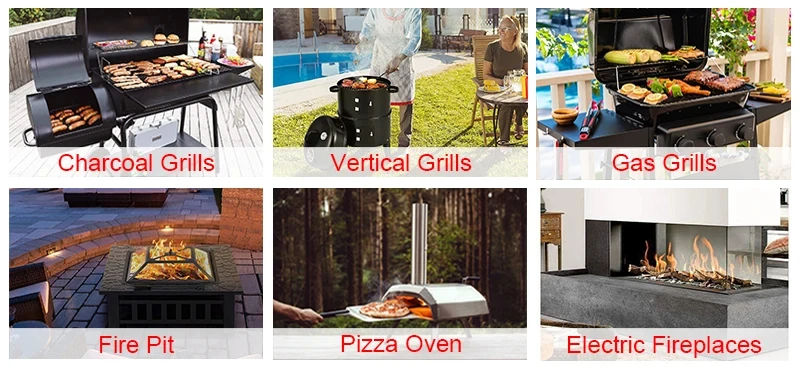 Adjustable Height Rotisserie Grill Machine Stainless Steel Roaster for Outdoor BBQ Party