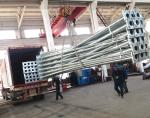 Straight Conical Square Light Pole no Lighting Arm , residential light poles