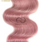Pink Body Wave Remy Human Hair Bundles Sew In Weave Bundles Brazilian Bundle
