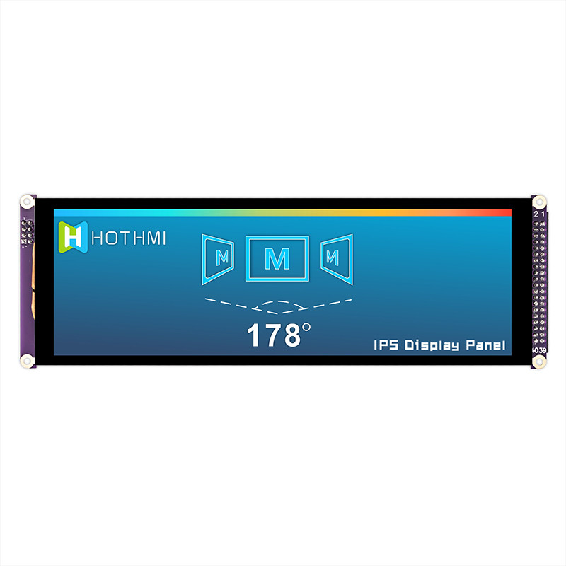 7.84 Inch Bar Style Capacitive Touch IPS TFT LCD Display 1280x400 MCU For Car Monitor